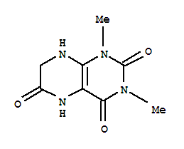 2,4,6(3H)-pteridinetrione, 1,5,7,8-tetrahydro-1,3-dimethyl-Structure,64724-39-6Structure 2,4,6(3H)-pteridinetrione, 1,5,7,8-tetrahydro-1,3-dimethyl- Structure,64724-39-6Structure
