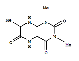 2,4,6(3H)-pteridinetrione, 1,5,7,8-tetrahydro-1,3,7-trimethyl-Structure,64724-40-9Structure 2,4,6(3H)-pteridinetrione, 1,5,7,8-tetrahydro-1,3,7-trimethyl- Structure,64724-40-9Structure