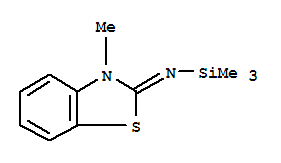 Silanamine, 1,1,1-trimethyl-n-(3-methyl-2(3h)-benzothiazolylidene)-(9ci)Structure,64874-21-1Structure Silanamine, 1,1,1-trimethyl-n-(3-methyl-2(3h)-benzothiazolylidene)-(9ci) Structure,64874-21-1Structure