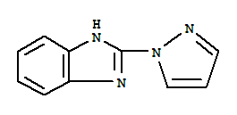 (9ci)-2-(1H-吡唑-1-基)-1H-苯并咪唑結(jié)構(gòu)式_6488-88-6結(jié)構(gòu)式