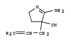 (9ci)-5-氨基-3,4-二氫-4-(2-丙烯基)-2H-吡咯-4-甲腈結構式_649759-90-0結構式