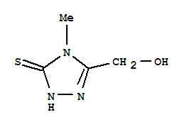 3H-1,2,4-triazole-3-thione, 2,4-dihydro-5-(hydroxymethyl)-4-methyl-(9ci)Structure,65029-36-9Structure 3H-1,2,4-triazole-3-thione, 2,4-dihydro-5-(hydroxymethyl)-4-methyl-(9ci) Structure,65029-36-9Structure
