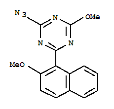 1,3,5-Triazine,2-azido-4-methoxy-6-(2-methoxy-1-naphthalenyl)-Structure,65103-10-8Structure 1,3,5-Triazine,2-azido-4-methoxy-6-(2-methoxy-1-naphthalenyl)- Structure,65103-10-8Structure