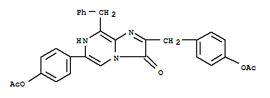 6-[4-(乙?；趸?苯基]-2-[[4-(乙?；趸?苯基]甲基]-8-(苯基甲基)-咪唑并[1,2-a]吡嗪-3(7h)-酮結(jié)構(gòu)式_65417-18-7結(jié)構(gòu)式