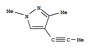 (9ci)-1,3-二甲基-4-(1-丙炔)-1H-吡唑結(jié)構(gòu)式_65447-58-7結(jié)構(gòu)式