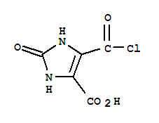 (9ci)-5-(氯羰基)-2,3-二氫-2-氧代-1H-咪唑-4-羧酸結(jié)構(gòu)式_69579-39-1結(jié)構(gòu)式