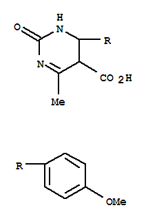 1,2,5,6-Tetrahydro-6-(4-methoxyphenyl)-4-methyl-2-oxo-5-pyrimidinecarboxylic acidStructure,69785-26-8Structure 1,2,5,6-Tetrahydro-6-(4-methoxyphenyl)-4-methyl-2-oxo-5-pyrimidinecarboxylic acid Structure,69785-26-8Structure