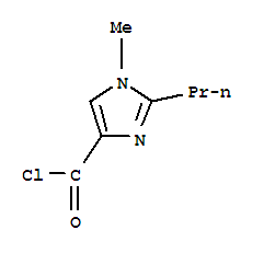 (9ci)-1-甲基-2-丙基-1H-咪唑-4-羰酰氯結構式_700345-96-6結構式