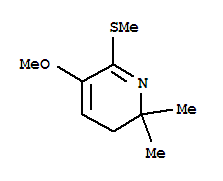 (9CI)-2,3-二氫-5-甲氧基-2,2-二甲基-6-(甲基硫代)-吡啶結(jié)構(gòu)式_700873-69-4結(jié)構(gòu)式