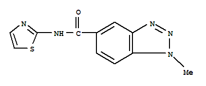 (9ci)-1-甲基-n-2-噻唑-1H-苯并噻唑-5-羧酰胺結(jié)構(gòu)式_701222-18-6結(jié)構(gòu)式