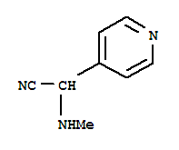 (9ci)-alpha-(甲基氨基)-4-吡啶乙腈結(jié)構(gòu)式_703394-51-8結(jié)構(gòu)式