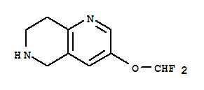 1,6-Naphthyridine,3-(difluoromethoxy)-5,6,7,8-tetrahydro-(9ci)Structure,705925-03-7Structure 1,6-Naphthyridine,3-(difluoromethoxy)-5,6,7,8-tetrahydro-(9ci) Structure,705925-03-7Structure