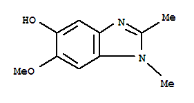 (9ci)-6-甲氧基-1,2-二甲基-1H-苯并咪唑-5-醇結(jié)構(gòu)式_705927-96-4結(jié)構(gòu)式