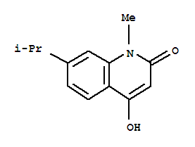 (9ci)-4-羥基-1-甲基-7-(1-甲基乙基)-2(1H)-喹啉酮結(jié)構(gòu)式_705928-29-6結(jié)構(gòu)式