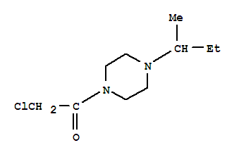 Piperazine, 1-(chloroacetyl)-4-(1-methylpropyl)-(9ci)Structure,705943-73-3Structure Piperazine, 1-(chloroacetyl)-4-(1-methylpropyl)-(9ci) Structure,705943-73-3Structure
