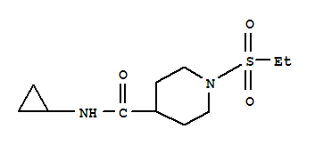 4-Piperidinecarboxamide,n-cyclopropyl-1-(ethylsulfonyl)-(9ci)Structure,705959-57-5Structure 4-Piperidinecarboxamide,n-cyclopropyl-1-(ethylsulfonyl)-(9ci) Structure,705959-57-5Structure