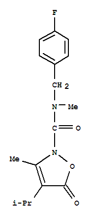  n-[(4-氟苯基)甲基]-n,3-二甲基-4-(1-甲基乙基)-5-氧代-2(5H)-異噁唑羧酰胺結構式_706803-70-5結構式