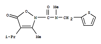  n,3-二甲基-4-(1-甲基乙基)-5-氧代-n-(2-噻吩甲基)-2(5H)-異噁唑羧酰胺結構式_706803-76-1結構式