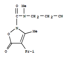  n-(2-氰基乙基)-n,3-二甲基-4-(1-甲基乙基)-5-氧代-2(5H)-異噁唑羧酰胺結(jié)構(gòu)式_706803-78-3結(jié)構(gòu)式