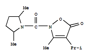 2-[(2,5-二甲基-1-吡咯烷)羰基]-3-甲基-4-(1-甲基乙基)-5(2H)-異噁唑酮結構式_706804-02-6結構式