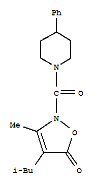 (9ci)-1-[[3-甲基-4-(2-甲基丙基)-5-氧代-2(5h)-異噁唑基]羰基]-4-苯基-哌啶結(jié)構(gòu)式_706804-70-8結(jié)構(gòu)式