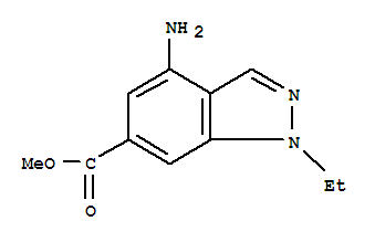 1H-indazole-6-carboxylicacid,4-amino-1-ethyl-,methylester(9ci) Structure,706818-92-0Structure