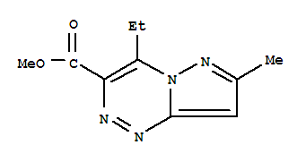 (9ci)-4-乙基-7-甲基-吡唑并[5,1-c][1,2,4]三嗪-3-羧酸甲酯結(jié)構(gòu)式_708987-11-5結(jié)構(gòu)式