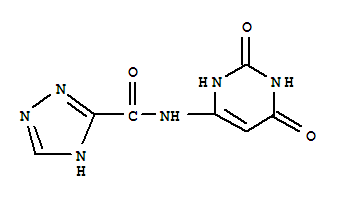 1H-1,2,4-triazole-3-carboxamide,n-(1,2,3,6-tetrahydro-2,6-dioxo-4-pyrimidinyl)-(9ci)Structure,709018-26-8Structure 1H-1,2,4-triazole-3-carboxamide,n-(1,2,3,6-tetrahydro-2,6-dioxo-4-pyrimidinyl)-(9ci) Structure,709018-26-8Structure