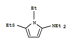 (9ci)-n,n,1-三乙基-5-(乙基硫代)-1H-吡咯-2-胺結(jié)構(gòu)式_709644-47-3結(jié)構(gòu)式