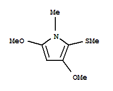 (9ci)-3,5-二甲氧基-1-甲基-2-(甲基硫代)-1H-吡咯結(jié)構(gòu)式_709647-47-2結(jié)構(gòu)式