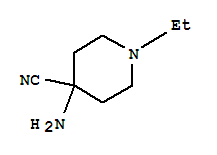 4-Piperidinecarbonitrile,4-amino-1-ethyl-(9ci)Structure,710350-60-0Structure 4-Piperidinecarbonitrile,4-amino-1-ethyl-(9ci) Structure,710350-60-0Structure