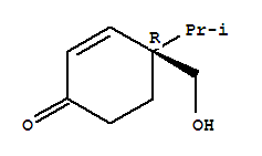 (4r)-(9ci)-4-(羥基甲基)-4-(1-甲基乙基)-2-環(huán)己烯-1-酮結(jié)構(gòu)式_712324-02-2結(jié)構(gòu)式