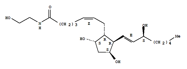 11β-prostaglandin f2α ethanolamideStructure,714966-38-8Structure 11β-prostaglandin f2α ethanolamide Structure,714966-38-8Structure