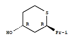 反式-(9ci)-四氫-2-(1-甲基乙基)-2H-硫代吡喃-4-醇結(jié)構(gòu)式_71747-29-0結(jié)構(gòu)式