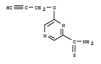 Pyrazinecarbothioamide, 6-(2-propynyloxy)-(9ci)Structure,717848-05-0Structure Pyrazinecarbothioamide, 6-(2-propynyloxy)-(9ci) Structure,717848-05-0Structure