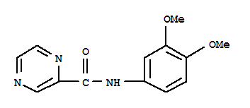 Pyrazinecarboxamide, n-(3,4-dimethoxyphenyl)-(9ci)Structure,717868-49-0Structure Pyrazinecarboxamide, n-(3,4-dimethoxyphenyl)-(9ci) Structure,717868-49-0Structure