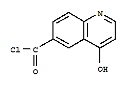 6-Quinolinecarbonyl chloride, 4-hydroxy-(9ci)Structure,717871-71-1Structure 6-Quinolinecarbonyl chloride, 4-hydroxy-(9ci) Structure,717871-71-1Structure