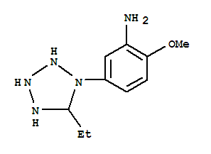 (5ci)-1-(3-氨基-4-甲氧基苯基)-5-乙基-1H-四唑結(jié)構(gòu)式_719297-47-9結(jié)構(gòu)式