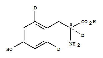 L-4-hydroxyphenyl-2,6-d2-alanine-2-d1Structure,71939-39-4Structure L-4-hydroxyphenyl-2,6-d2-alanine-2-d1 Structure,71939-39-4Structure