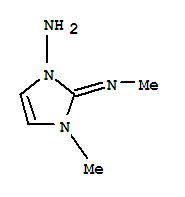 (9ci)-2,3-二氫-3-甲基-2-(甲基亞氨基)-1H-咪唑-1-胺結(jié)構(gòu)式_719994-21-5結(jié)構(gòu)式
