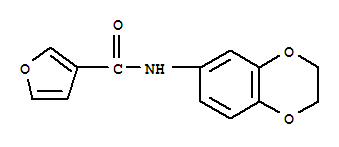 3-Furancarboxamide,n-(2,3-dihydro-1,4-benzodioxin-6-yl)-(9ci)Structure,720702-76-1Structure 3-Furancarboxamide,n-(2,3-dihydro-1,4-benzodioxin-6-yl)-(9ci) Structure,720702-76-1Structure