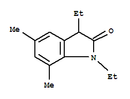 (9ci)-1,3-二乙基-1,3-二氫-5,7-二甲基-2H-吲哚-2-酮結(jié)構(gòu)式_720714-83-0結(jié)構(gòu)式