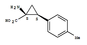 (1r,2r)-rel-(9ci)-1-氨基-2-(4-甲基苯基)-環(huán)丙烷羧酸結(jié)構(gòu)式_721877-24-3結(jié)構(gòu)式
