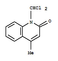 (9ci)-1-(二氯甲基)-4-甲基-2(1H)-喹啉酮結(jié)構(gòu)式_72566-83-7結(jié)構(gòu)式