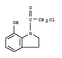 (9ci)-1-(氯乙?；?-2,3-二氫-1H-吲哚-7-醇結(jié)構(gòu)式_72696-19-6結(jié)構(gòu)式