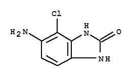 (9ci)-5-氨基-4-氯-1,3-二氫-2H-苯并咪唑-2-酮結(jié)構(gòu)式_72735-26-3結(jié)構(gòu)式