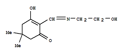 (9ci)-3-羥基-2-[[(2-羥基乙基)亞氨基]甲基]-5,5-二甲基-2-環(huán)己烯-1-酮結(jié)構(gòu)式_727372-49-8結(jié)構(gòu)式