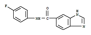 (9ci)-n-(4-氟苯基)-1H-苯并咪唑-5-羧酰胺結(jié)構(gòu)式_727686-18-2結(jié)構(gòu)式