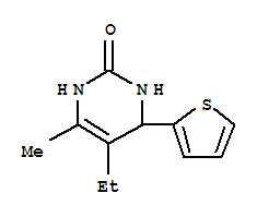 (9ci)-5-乙基-3,4-二氫-6-甲基-4-(2-噻吩)-2(1H)-嘧啶酮結(jié)構(gòu)式_728004-19-1結(jié)構(gòu)式