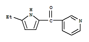 Methanone, (5-ethyl-1h-pyrrol-2-yl)-3-pyridinyl-(9ci)Structure,728010-91-1Structure Methanone, (5-ethyl-1h-pyrrol-2-yl)-3-pyridinyl-(9ci) Structure,728010-91-1Structure